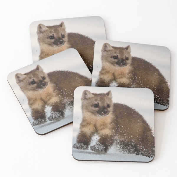Item preview, Marten Romping in the Snow designed and sold by MathenaArt.