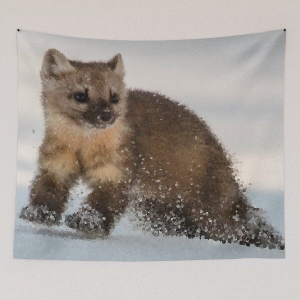 Item preview, Marten Romping in the Snow designed and sold by MathenaArt.