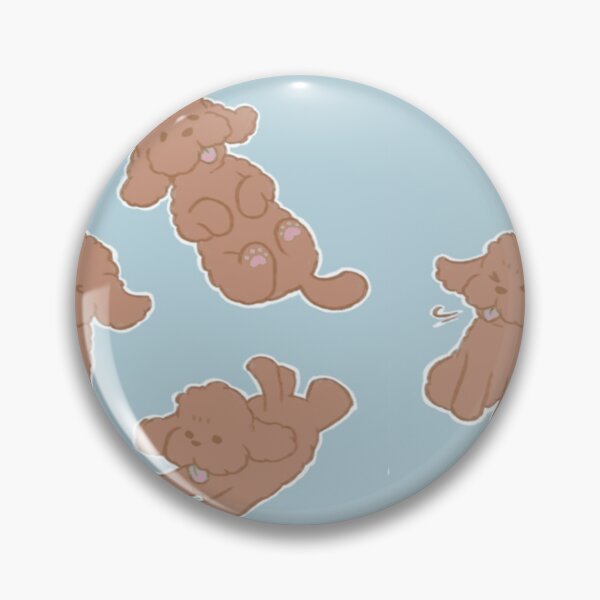 Item preview, brown Makkachin pattern designed and sold by quirkytoast.
