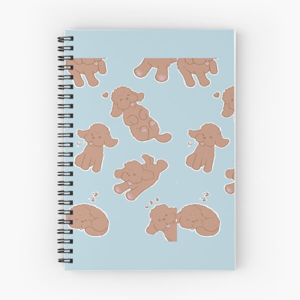 Item preview, brown Makkachin pattern designed and sold by quirkytoast.