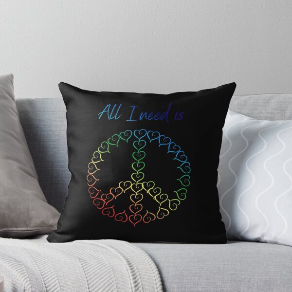 Item preview, peace and love designed and sold by JokesAndFun.