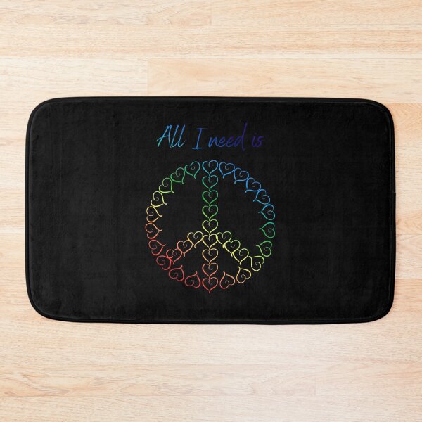 Item preview, peace and love designed and sold by JokesAndFun.
