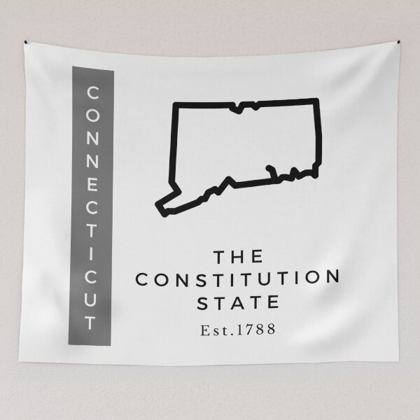 Item preview, Minimalist US State Design - Connecticut designed and sold by Gabriella Flores.