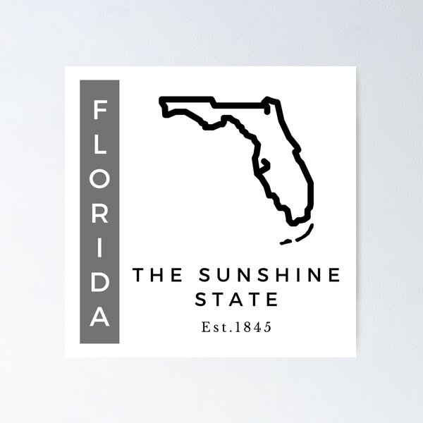 Item preview, Minimalist US State Design - Florida designed and sold by Gabriella Flores.