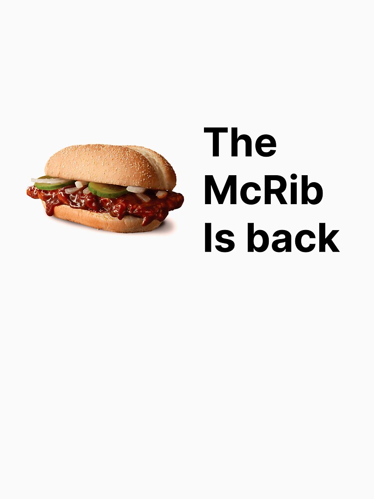 mcrib is back t shirt