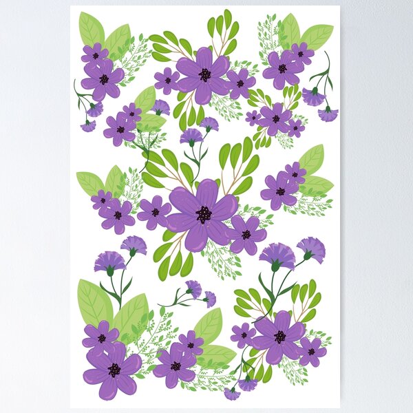 Item preview, Pretty purple flowers designed and sold by Lorie Data.