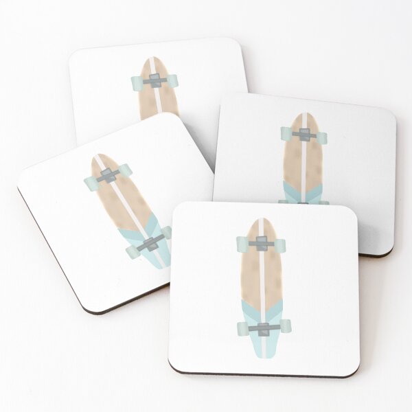 Item preview, aesthetic teal longboard designed and sold by therosiegarden.