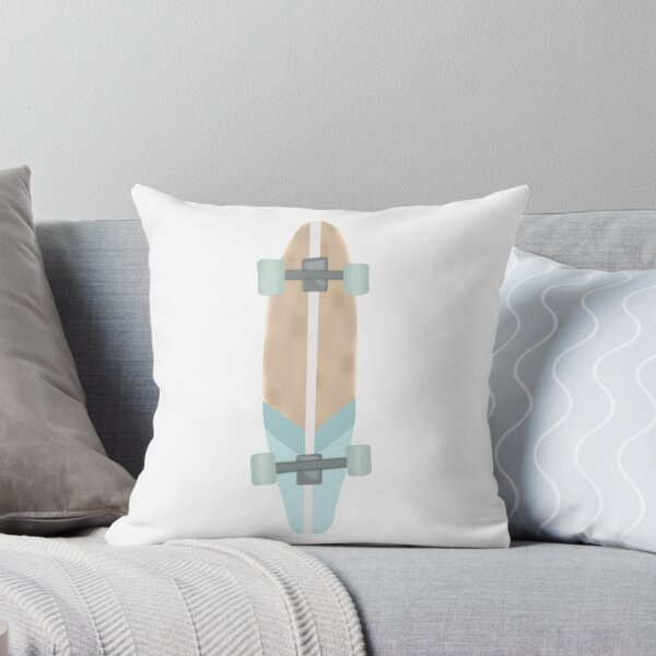 Item preview, aesthetic teal longboard designed and sold by therosiegarden.