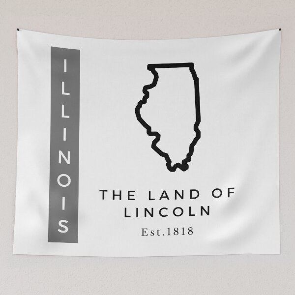 Item preview, Minimalist US State Design - Illinois designed and sold by Gabriella Flores.