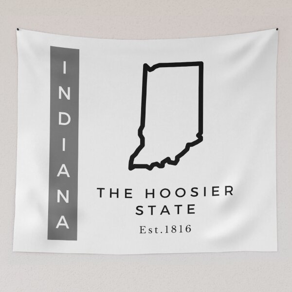 Item preview, Minimalist US State Design - Indiana designed and sold by Gabriella Flores.