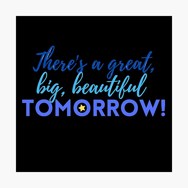 Item preview, Theres a great big beautiful tomorrow, carousel of progress designed and sold by Wemakeshirts.