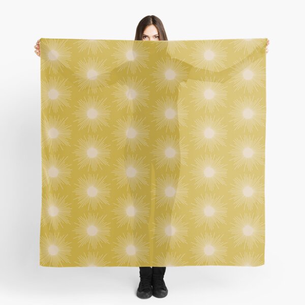 Vista previa del artículo con la obra «Patrón de rayos de sol moderno de mediados de siglo en beige medio y mostaza», diseñado y vendido por kierkegaard.