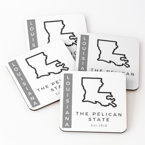 Item preview, Minimalist US State Design - Louisiana designed and sold by Gabriella Flores.