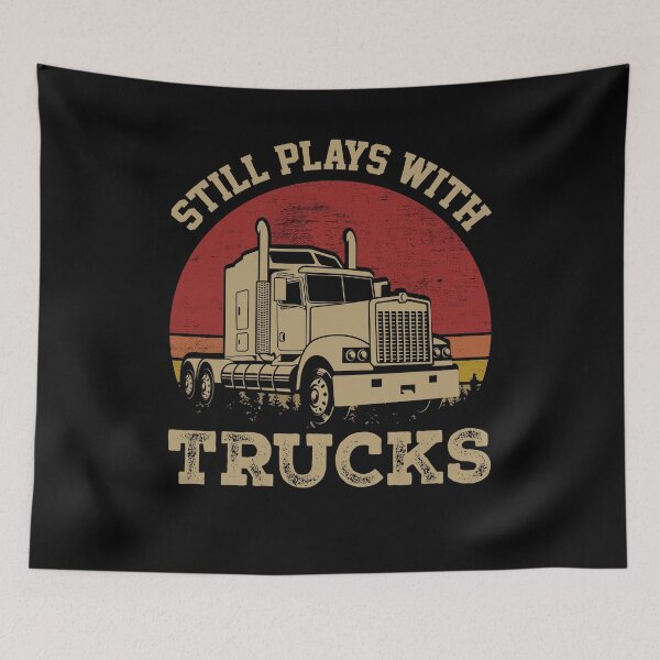 Item preview, Still Plays With Trucks designed and sold by Wide Turn Gang.