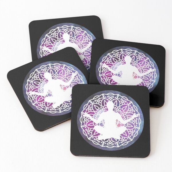 Item preview, Lotus Pose on Mandala designed and sold by foxcreative.