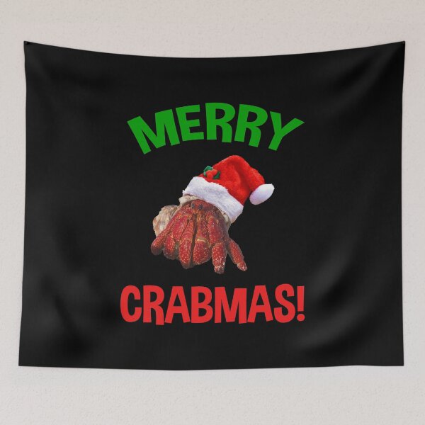 Item preview, Merry Crabmas! Funny Christmas Hermit Crab Lover designed and sold by Cat Lady Designs.