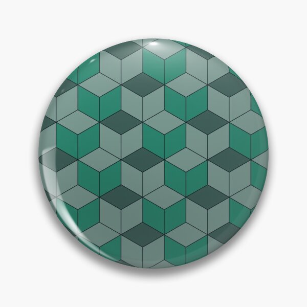 Item preview, Green Kikko Traditional Japanese Pattern designed and sold by Heedee Design.