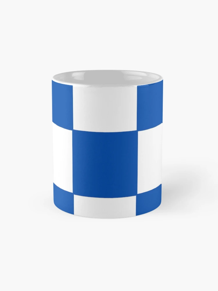 Thumbnail 4 of 6, Coffee Mug, Blue Check Pattern designed and sold by ModkMerch.