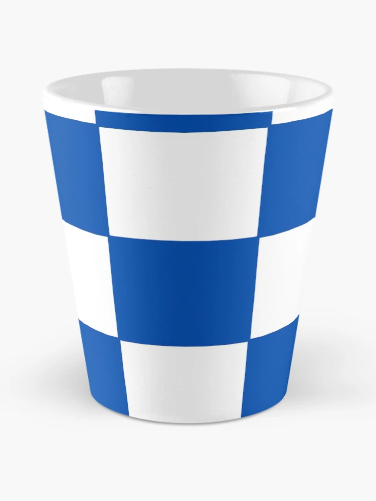 Thumbnail 2 of 4, Coffee Mug, Blue Check Pattern designed and sold by ModkMerch.