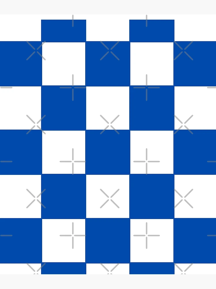 Thumbnail 3 of 3, Poster, Blue Check Pattern designed and sold by ModkMerch.