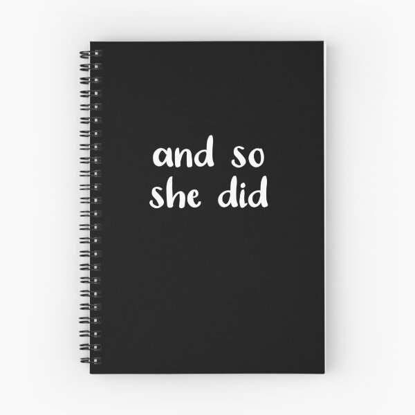 Item preview, And So She Did (Black and White) designed and sold by Whoopsidoodle.
