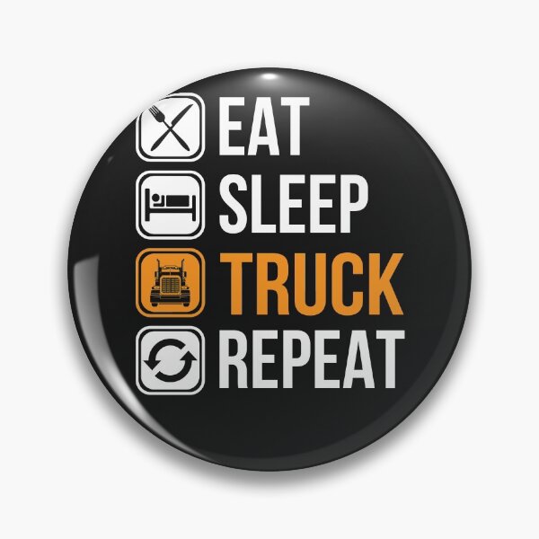 Item preview, Eat Sleep Truck Repeat designed and sold by Wide Turn Gang.