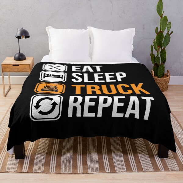 Item preview, Eat Sleep Truck Repeat designed and sold by Wide Turn Gang.