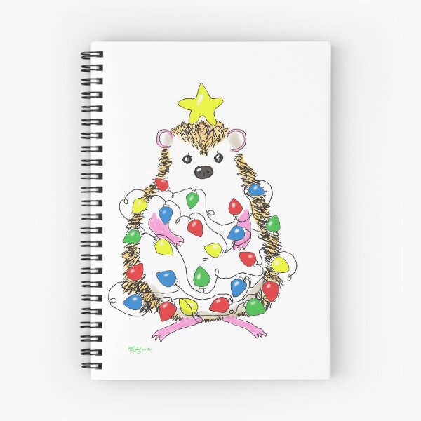 Item preview, Hedgehog Art Cute Holiday Themed designed and sold by MB Cunningham.