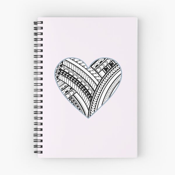 Item preview, Polynesian tattoo heart designed and sold by Aroha Designs.