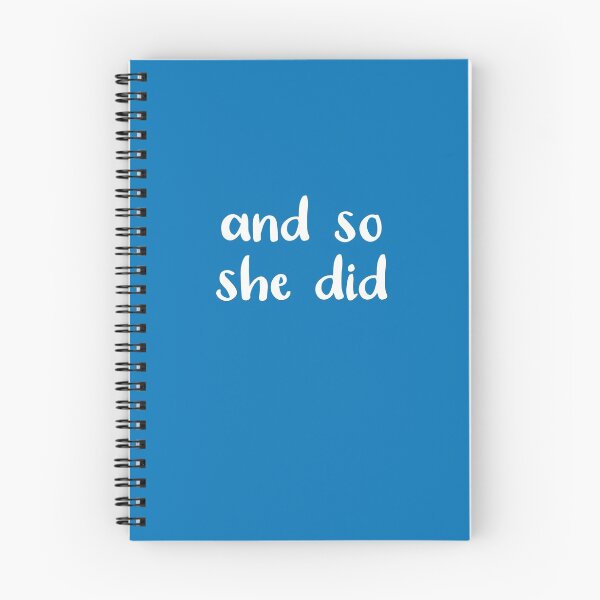 Item preview, And So She Did (French Bllue and White) designed and sold by Whoopsidoodle.