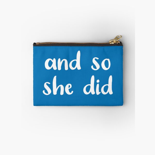 Item preview, And So She Did (French Bllue and White) designed and sold by Whoopsidoodle.