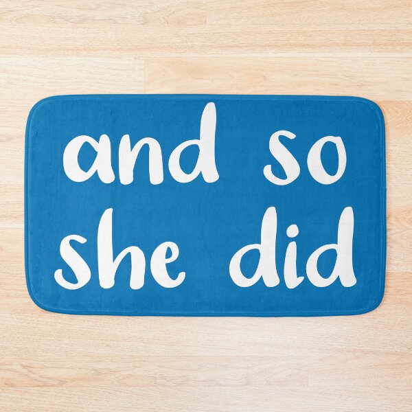 Item preview, And So She Did (French Bllue and White) designed and sold by Whoopsidoodle.