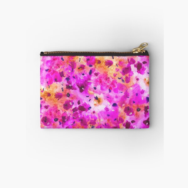 Item preview, Modern neon pink yellow abstract floral watercolor designed and sold by GirlyTrend.