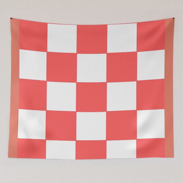 Item preview, Coral Red  Check Pattern designed and sold by ModkMerch.