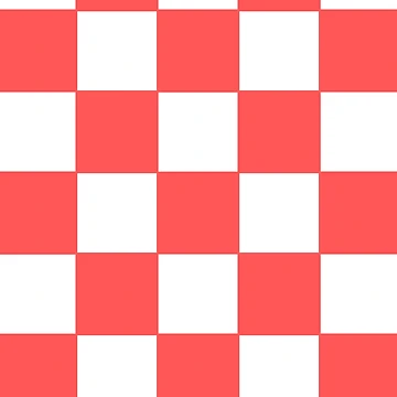 Artwork thumbnail, Coral Red Check Pattern by ModkMerch