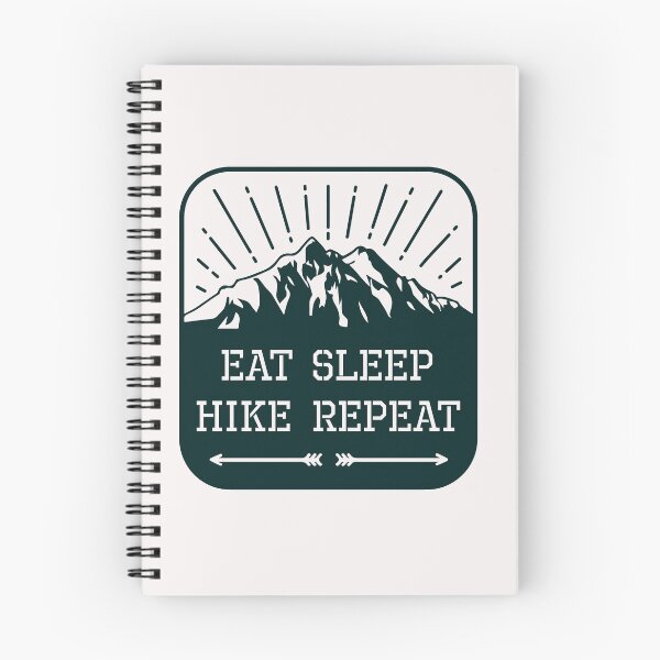 Artikelvorschau, Eat Sleep Hike Repeat-Emblem entworfen und verkauft von Kleon Seo.