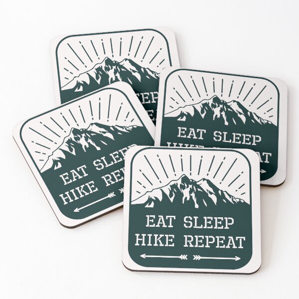 Artikelvorschau, Eat Sleep Hike Repeat-Emblem entworfen und verkauft von Kleon Seo.