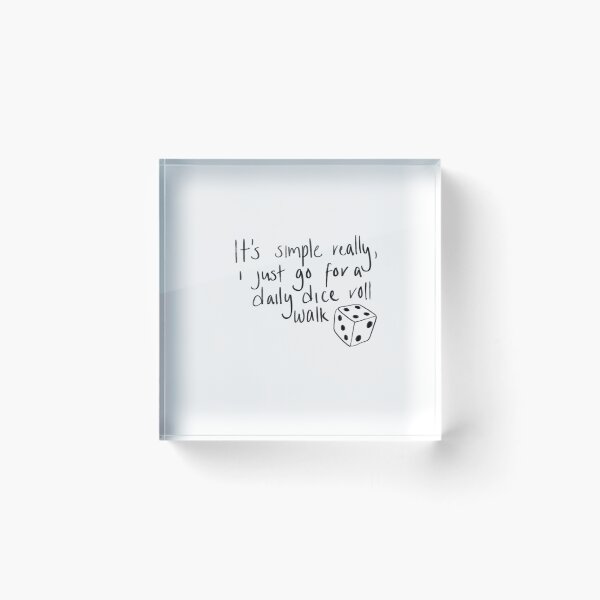 Item preview, Daily dice roll walk - Tik Tok designed and sold by damedanica.