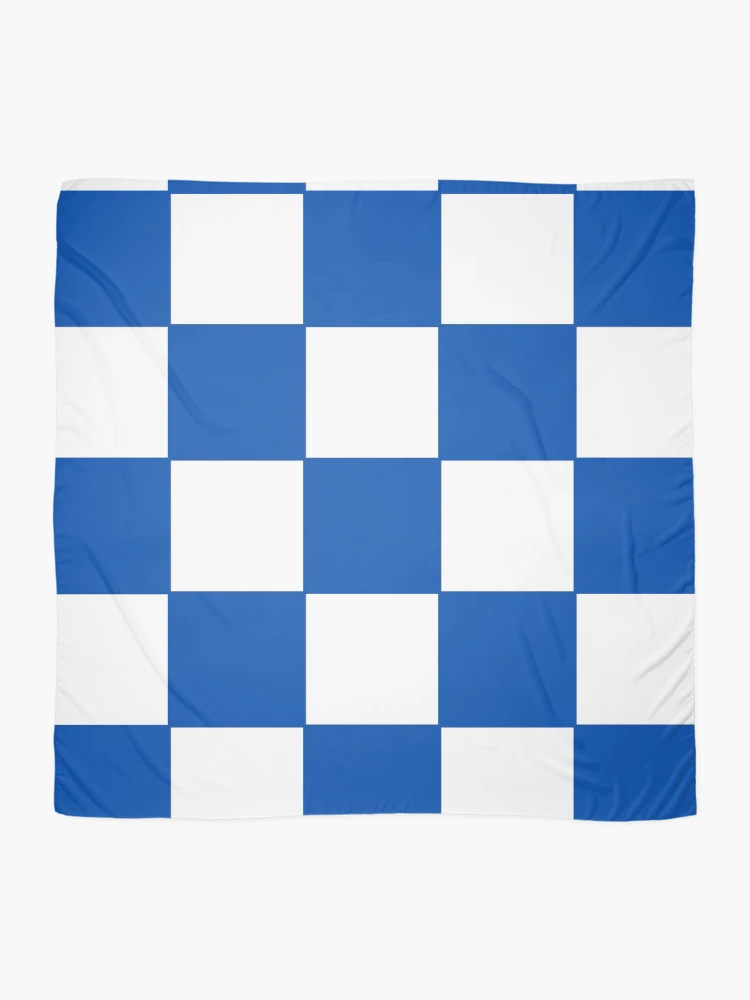 Thumbnail 2 of 3, Scarf, Blue Check Pattern designed and sold by ModkMerch.