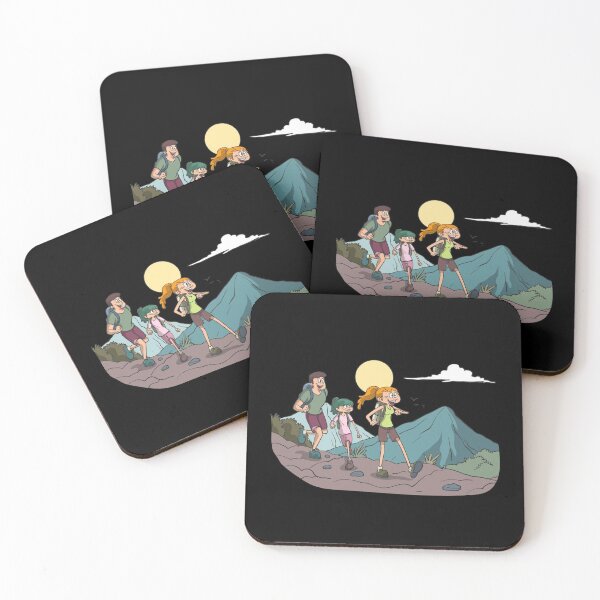 Item preview, Family hiking in the mountains designed and sold by Monkey Ful.