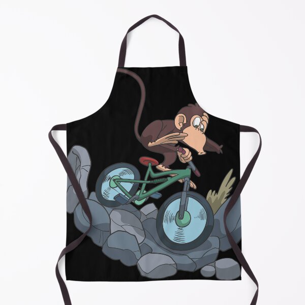 Item preview, Monkey on mountain bike downhill on rocks designed and sold by Monkey Ful.