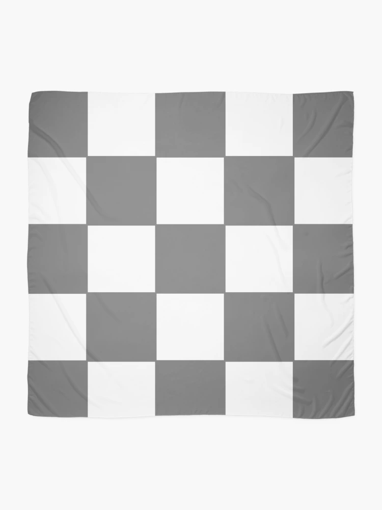 Thumbnail 2 of 3, Scarf, Gray Check Pattern designed and sold by ModkMerch.