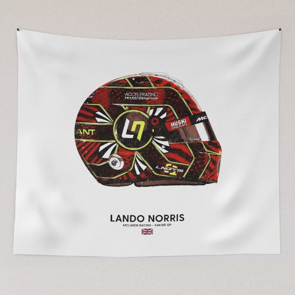 Item preview, F1 2020 Lando Norris McLaren Racing Sakhir Crash Helmet designed and sold by d25bev.