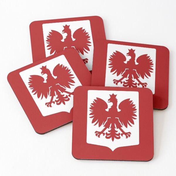 Item preview, White Coat of arms of Poland Crest Shield designed and sold by Krukowski.