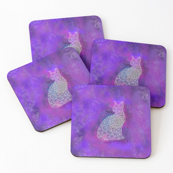 Item preview, Galaxy Cat Mandala Art by Obsessive Colouring designed and sold by Obsessive Colouring.