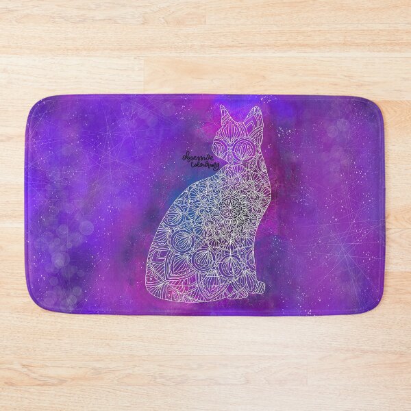 Item preview, Galaxy Cat Mandala Art by Obsessive Colouring designed and sold by Obsessive Colouring.