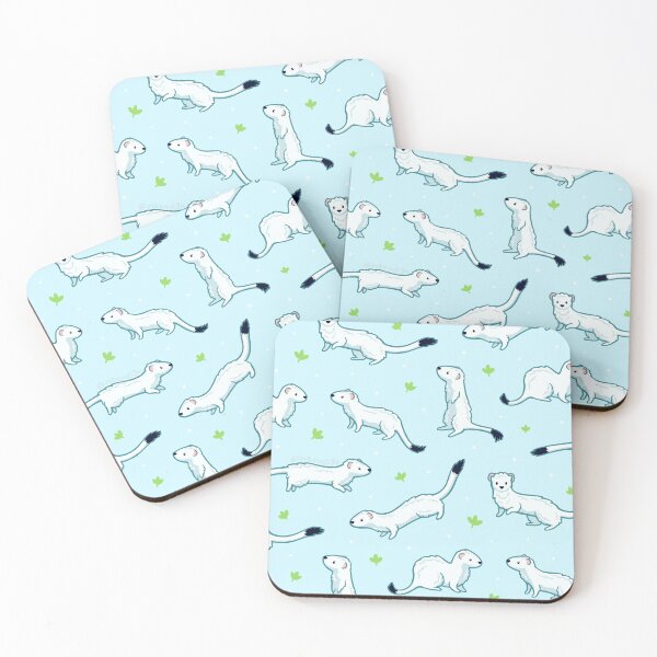 Item preview, Winter Weasels designed and sold by Macbendigo.