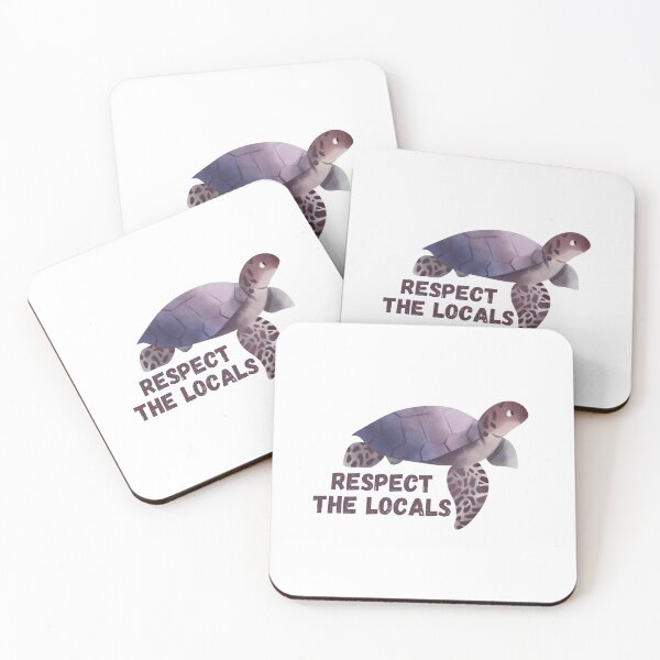 Item preview, Respect the Locals - Sea Turtle Watercolor designed and sold by KarolinaPaz.