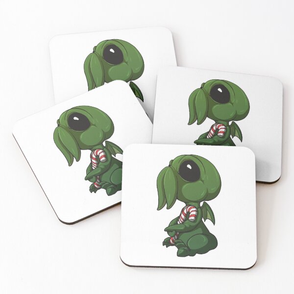 Item preview, Candy Cane Cthulhu designed and sold by bittybiteyones.