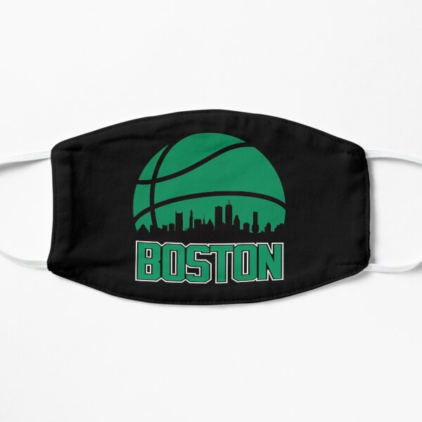 Retro Celtics Basketball Boston City Skyline Flat Mask